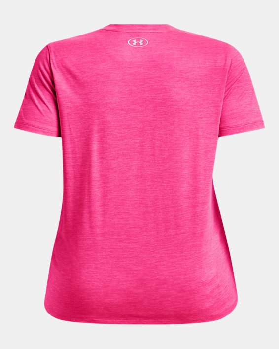Women's UA Tech™ Twist Arch Short Sleeve, Pink, pdpMainDesktop image number 5